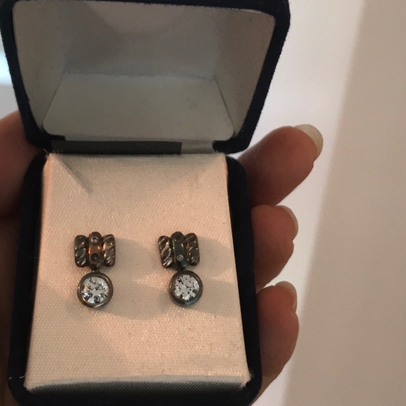 ⚡️FLASH SALE!✨ Legends of Athena 2Tone SS Cubic Zirconia Earrings - Picture 2 of 13